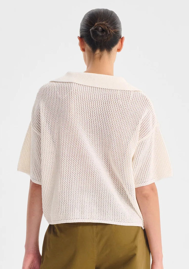 Chiara Knit Top White