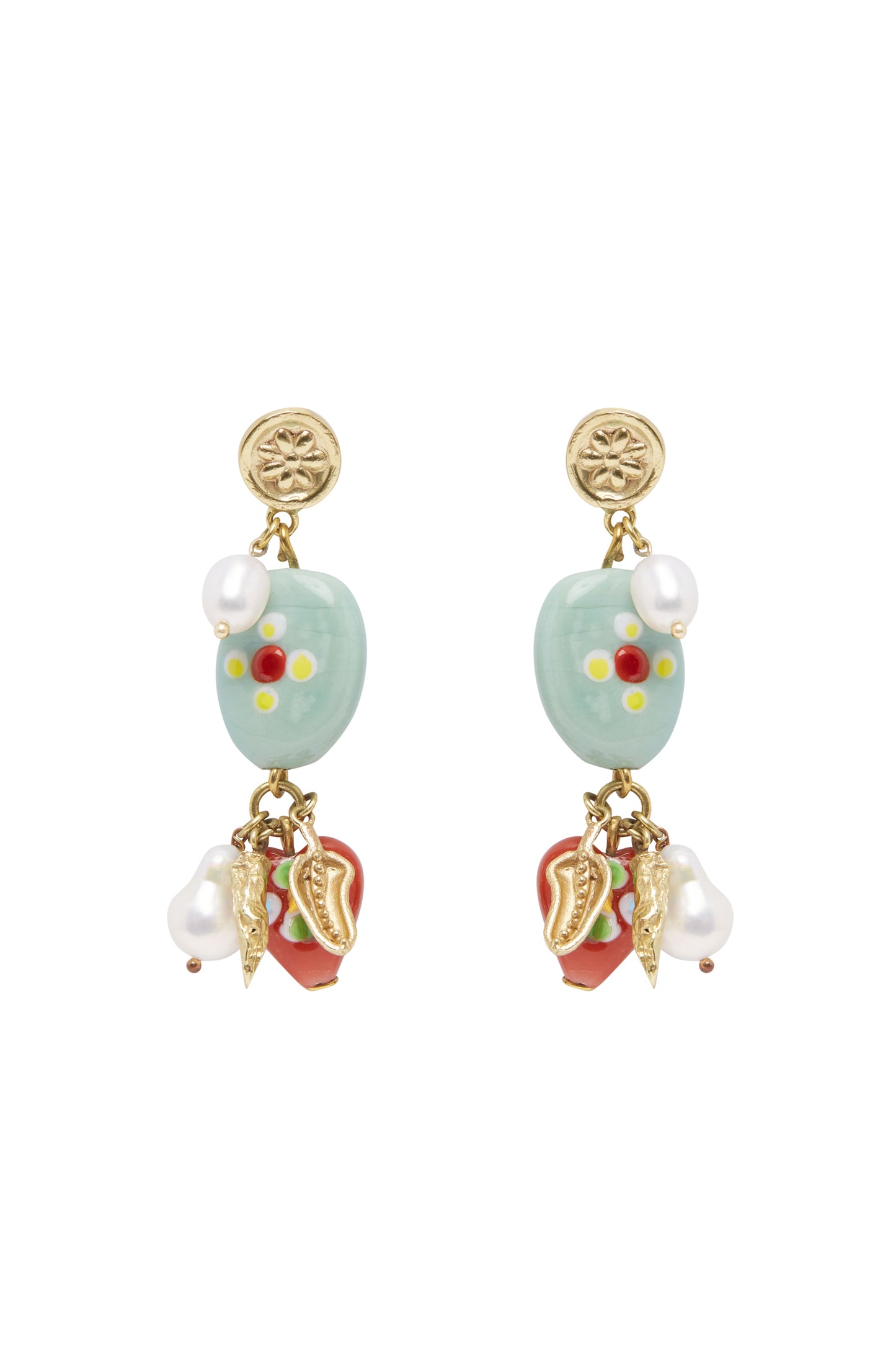 TESORI ROSSA BEADS & CHARMS EARRINGS (August Delivery)