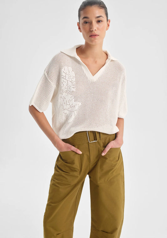 Chiara Knit Top White