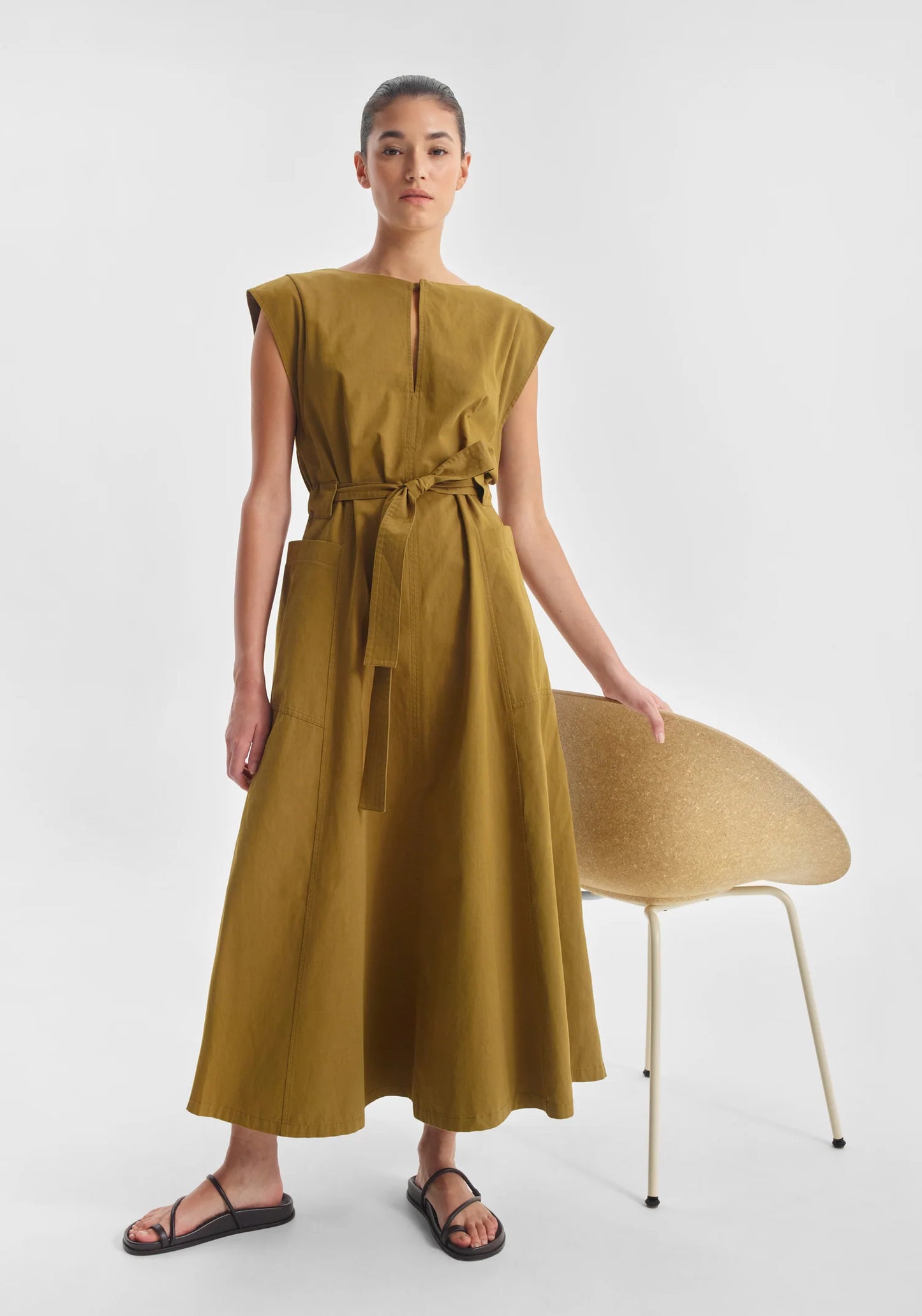 Marique Dress Tobacco