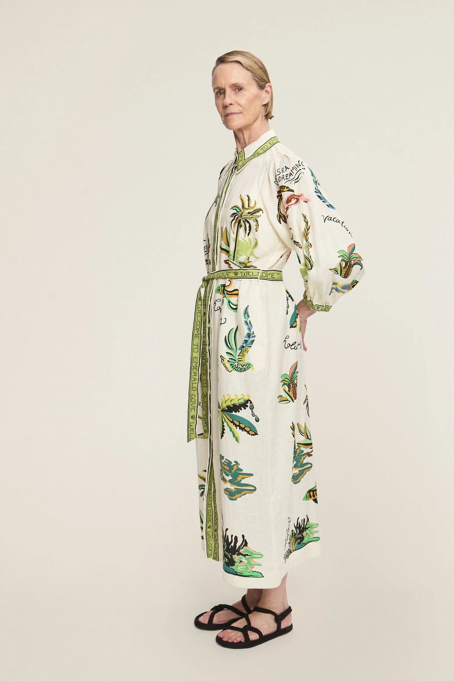 Day Dream Linen Shirt Dress