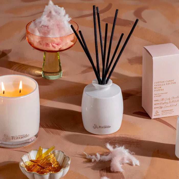 Reed Diffuser - Cotton Candy, Vanilla Nectar, Musk, Toffee