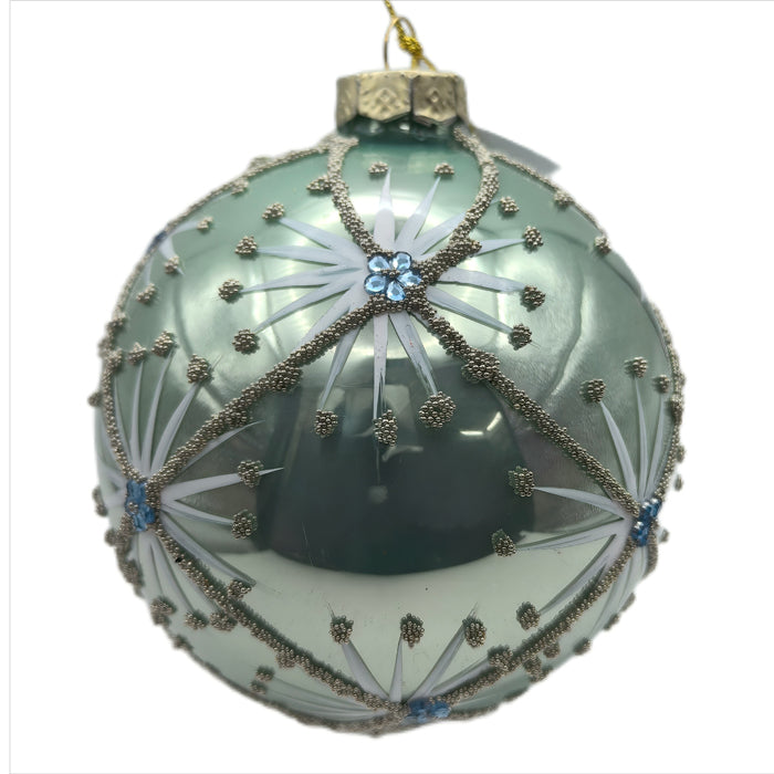 Christmas Decoration - Bauble - Tiffany/Snowflake
