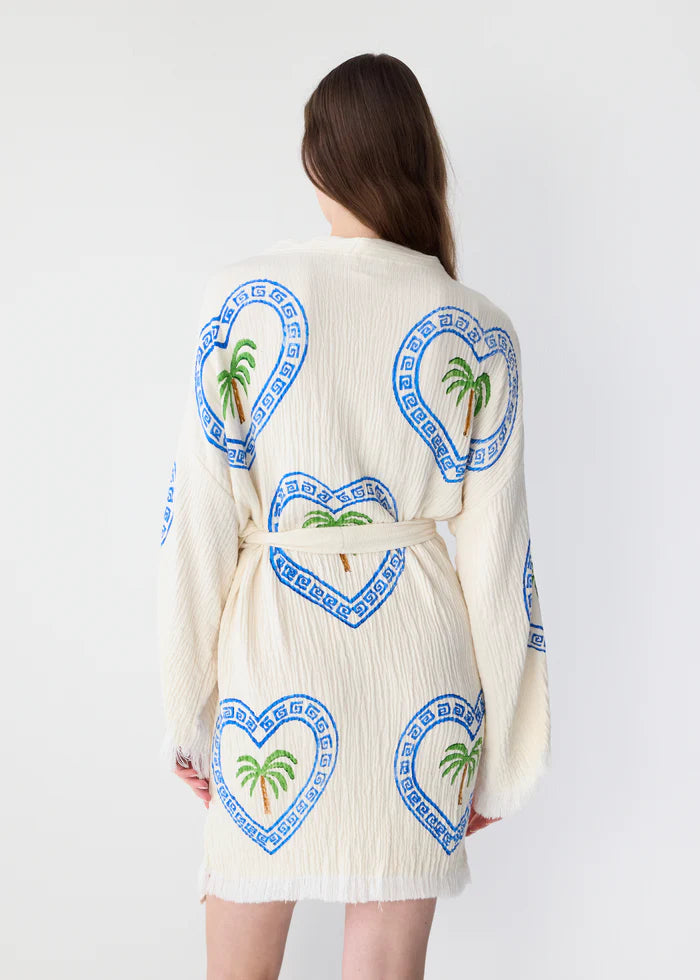Cie Cie Natural Midi Robe - Palm