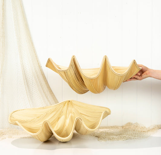 Rattan Clam Shell