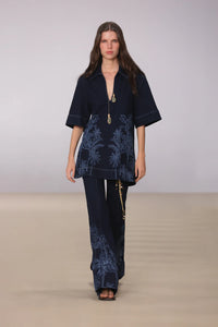 Mabel Denim Tunic - Tropicana Denim