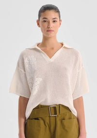 Chiara Knit Top White