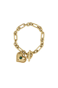 Jem Heart Charm Bracelet