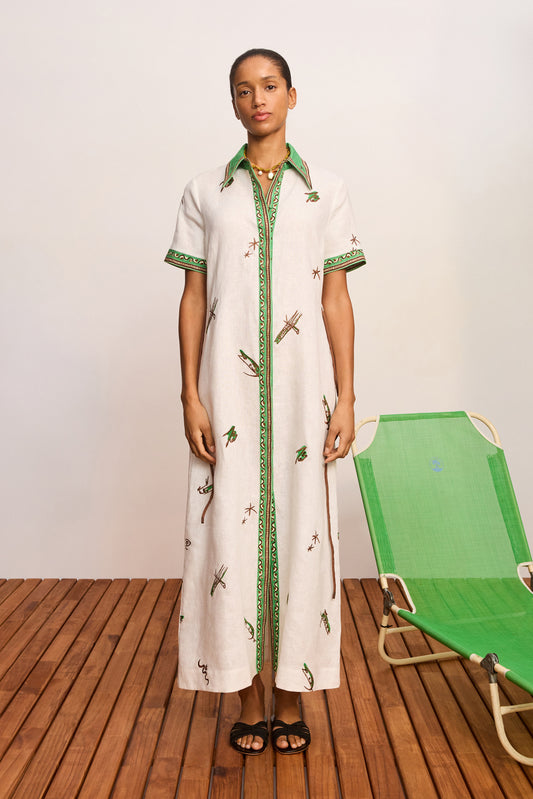 Wanda Embroidered Shirtdress