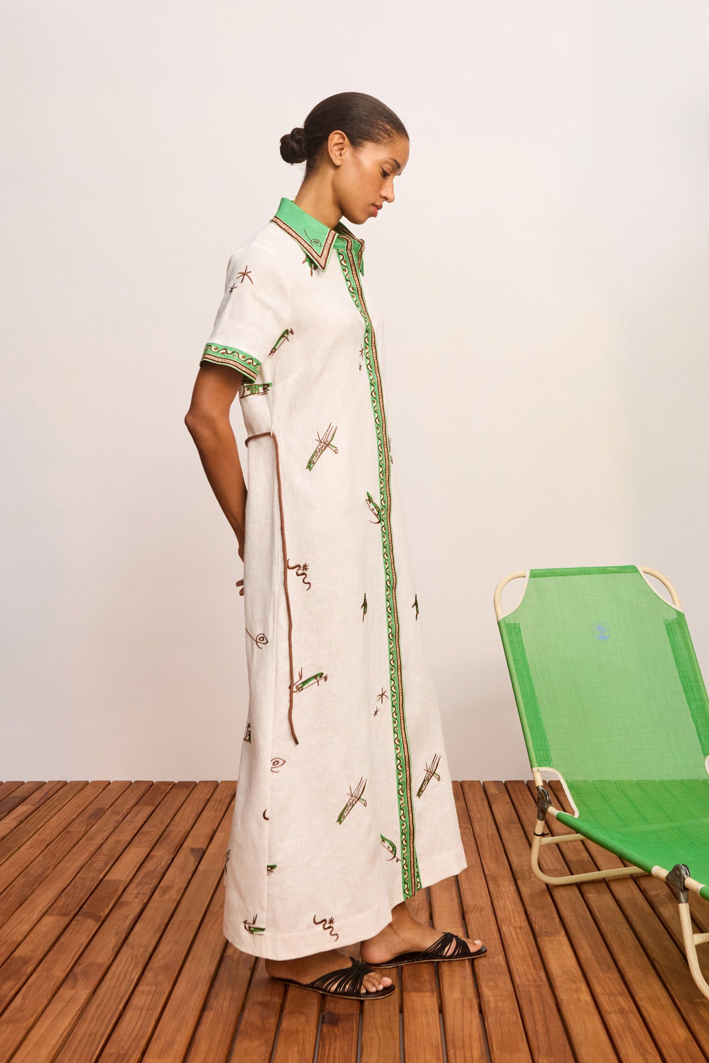 Wanda Embroidered Shirtdress