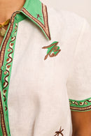 Wanda Embroidered Shirtdress