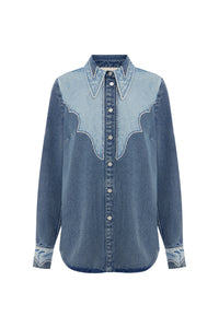Jesse Denim Applique Shirt