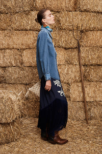 Jesse Denim Applique Shirt