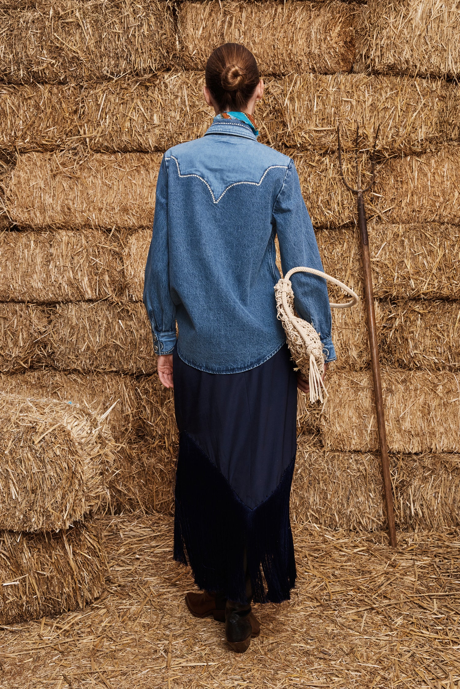 Jesse Denim Applique Shirt