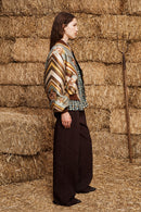 La Rosa Jacquard Bomber Jacket