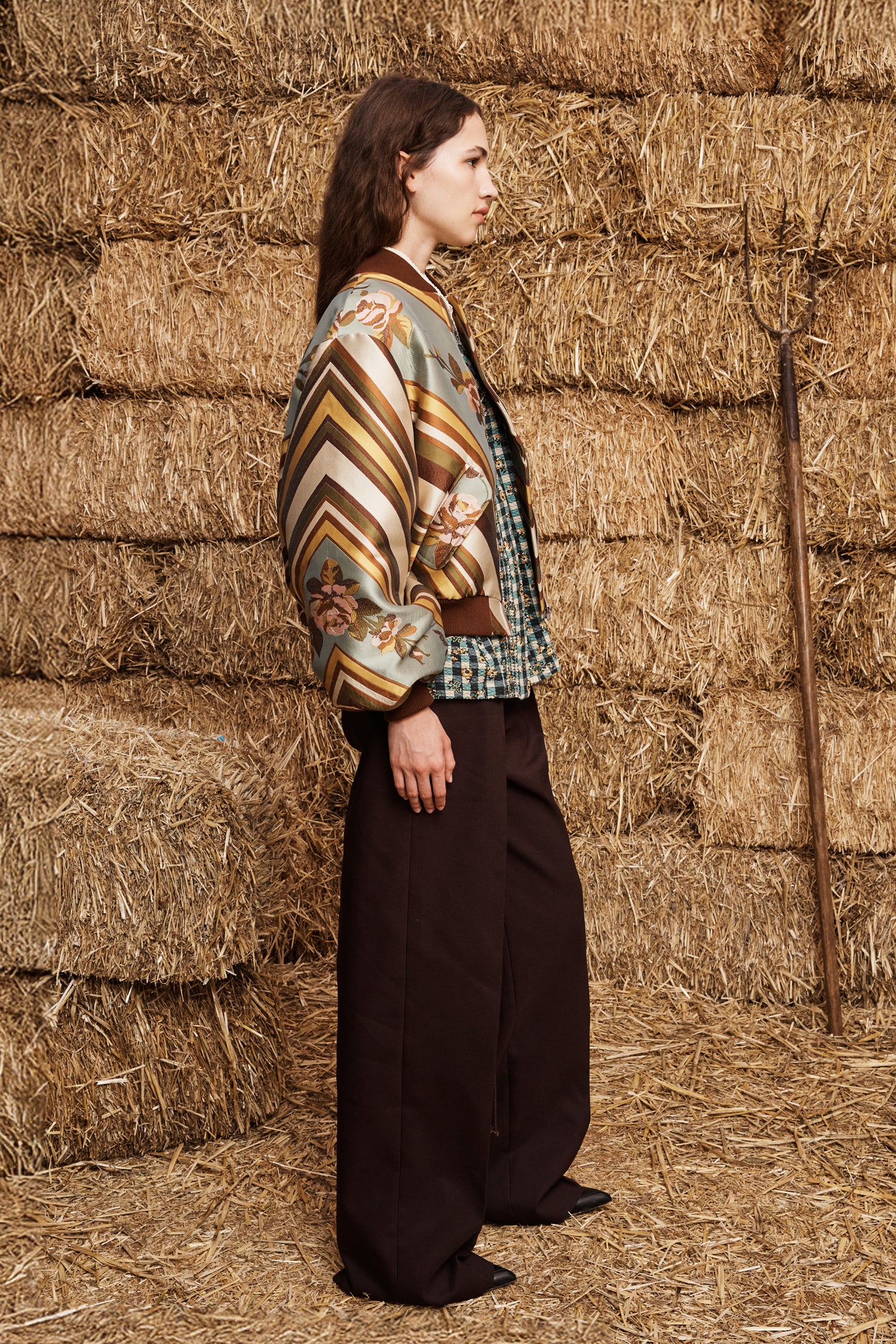 La Rosa Jacquard Bomber Jacket