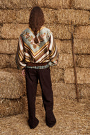 La Rosa Jacquard Bomber Jacket