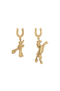 Django Horse and Cowboy Earrings