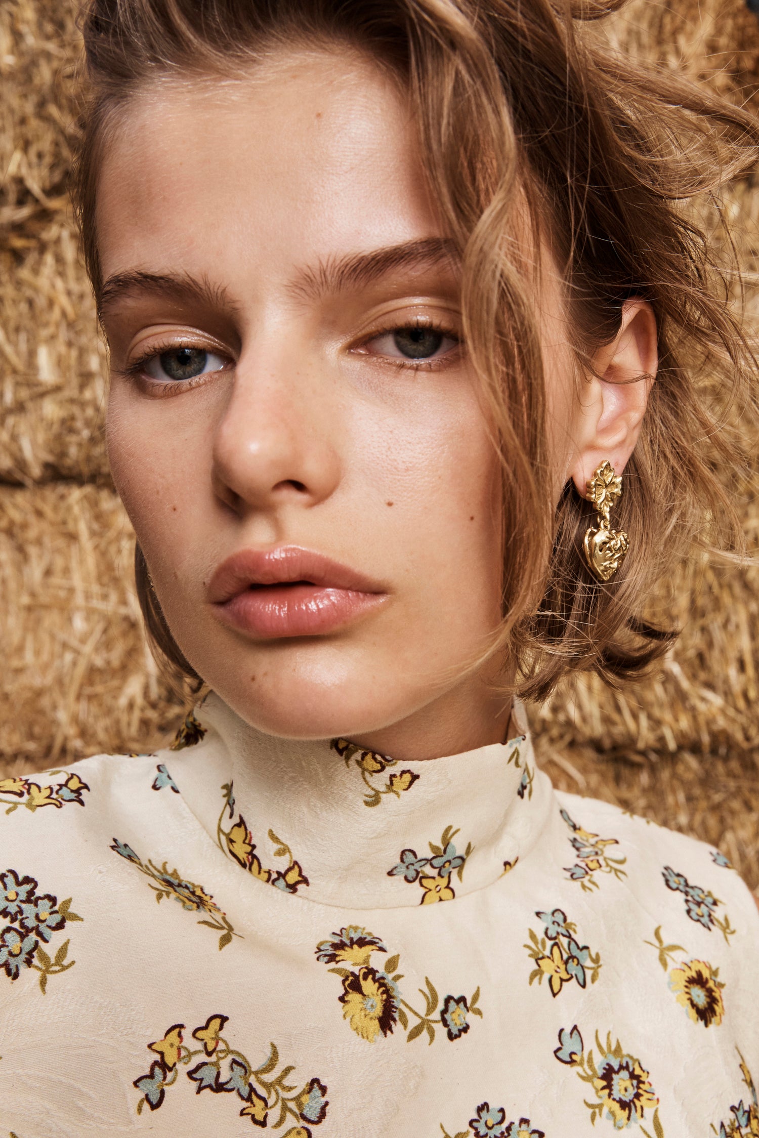 Django Filigree Heart Drop Earrings