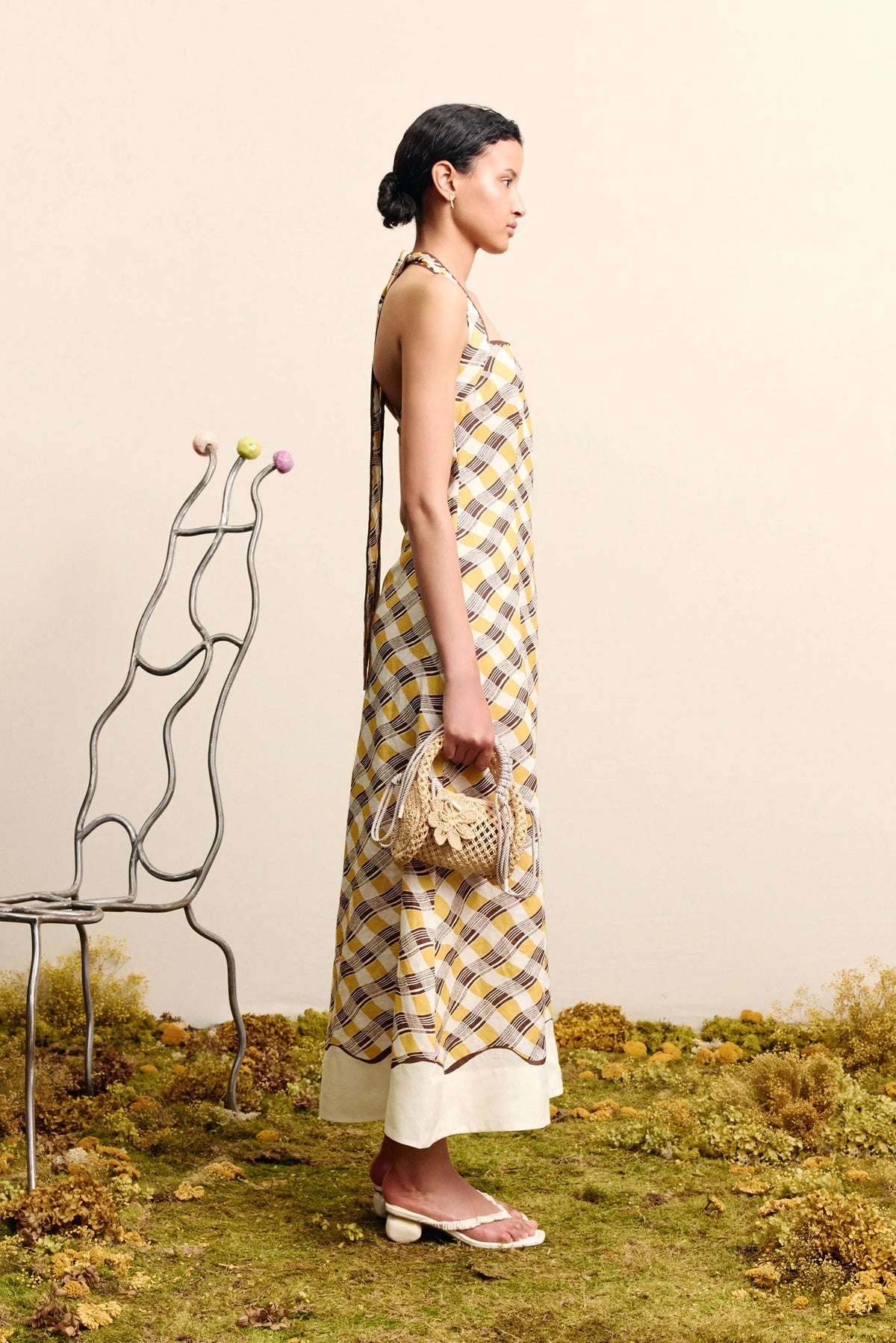 Basilia Halter Midi Dress