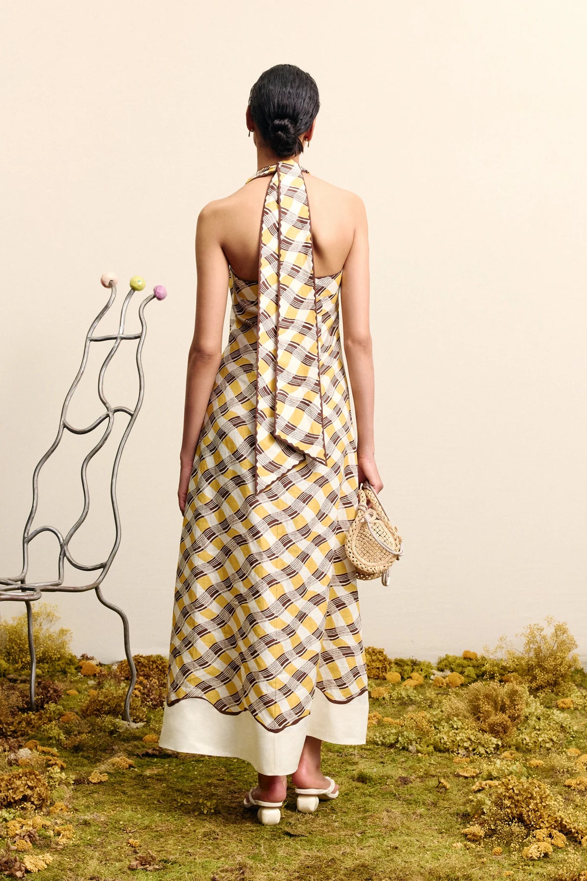 Basilia Halter Midi Dress