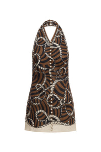Sail Halter Mini Dress