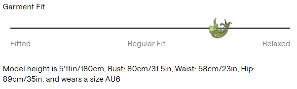 Size Guide for Alberta Mini Dress