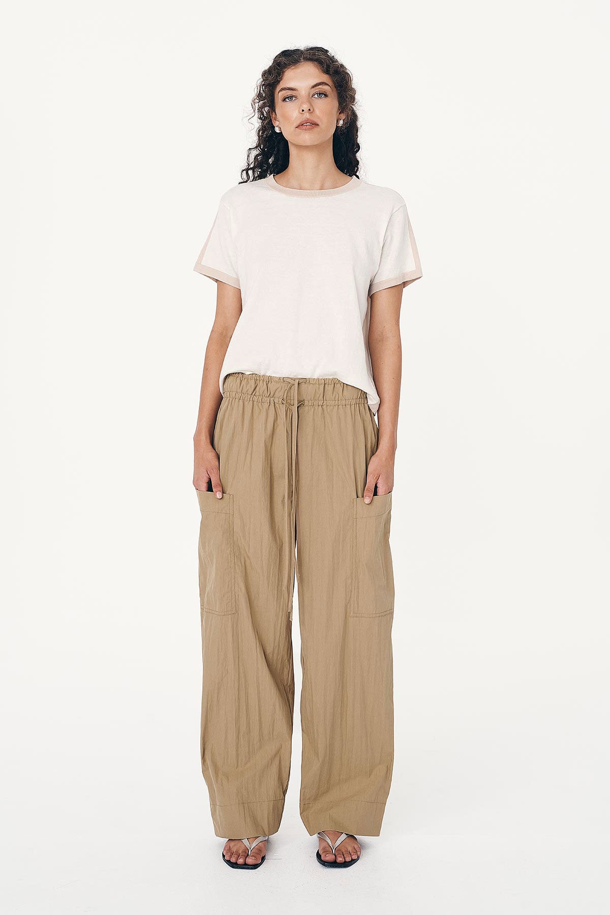 Jessica Cargo Pants - Washed Khaki
