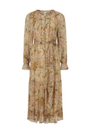 Damask Button Through Gown