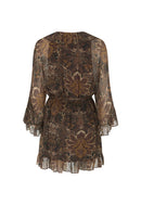 Damask Tunic Mini Dress