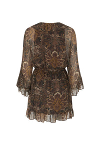 Damask Tunic Mini Dress