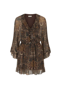 Damask Tunic Mini Dress