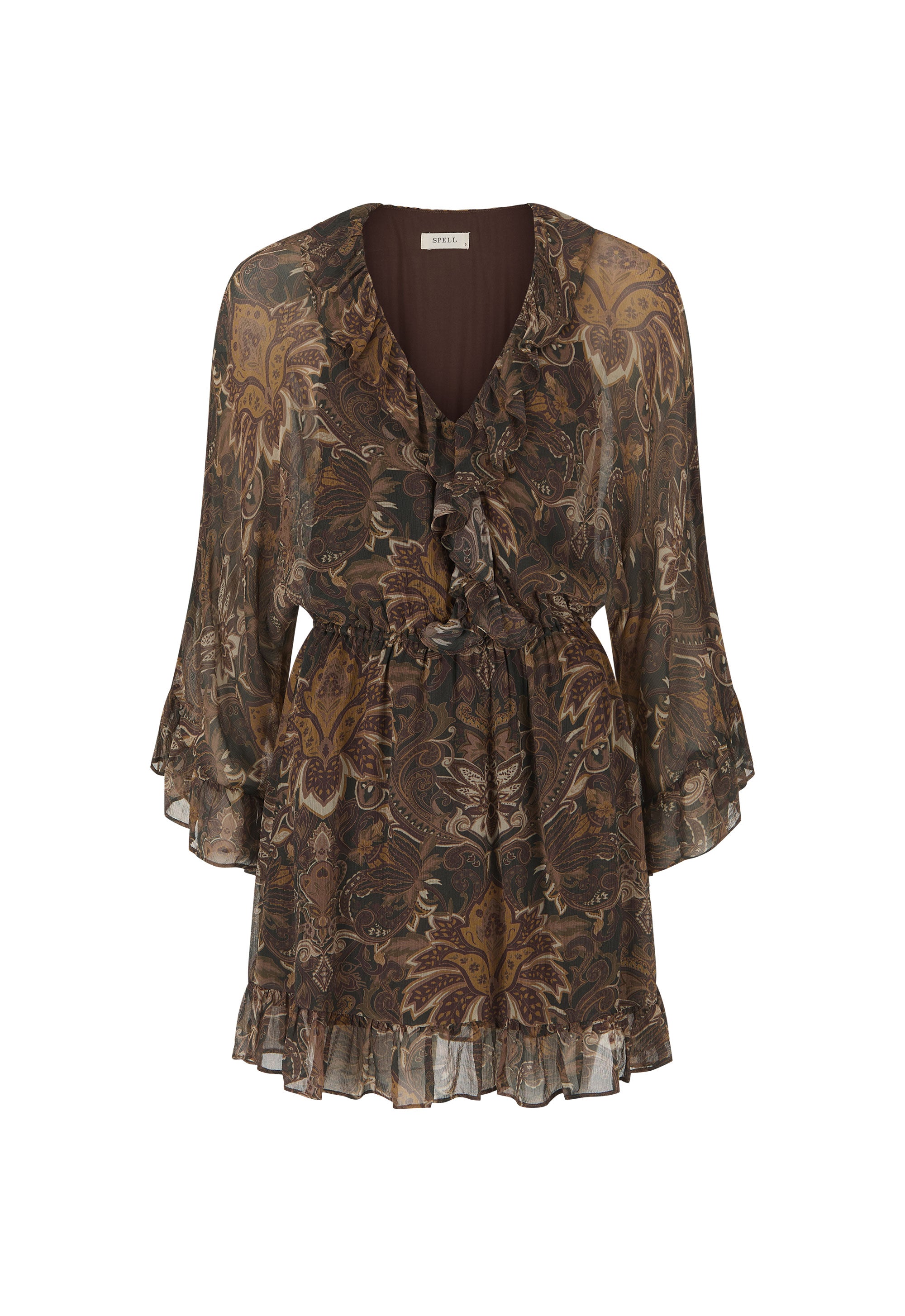 Damask Tunic Mini Dress