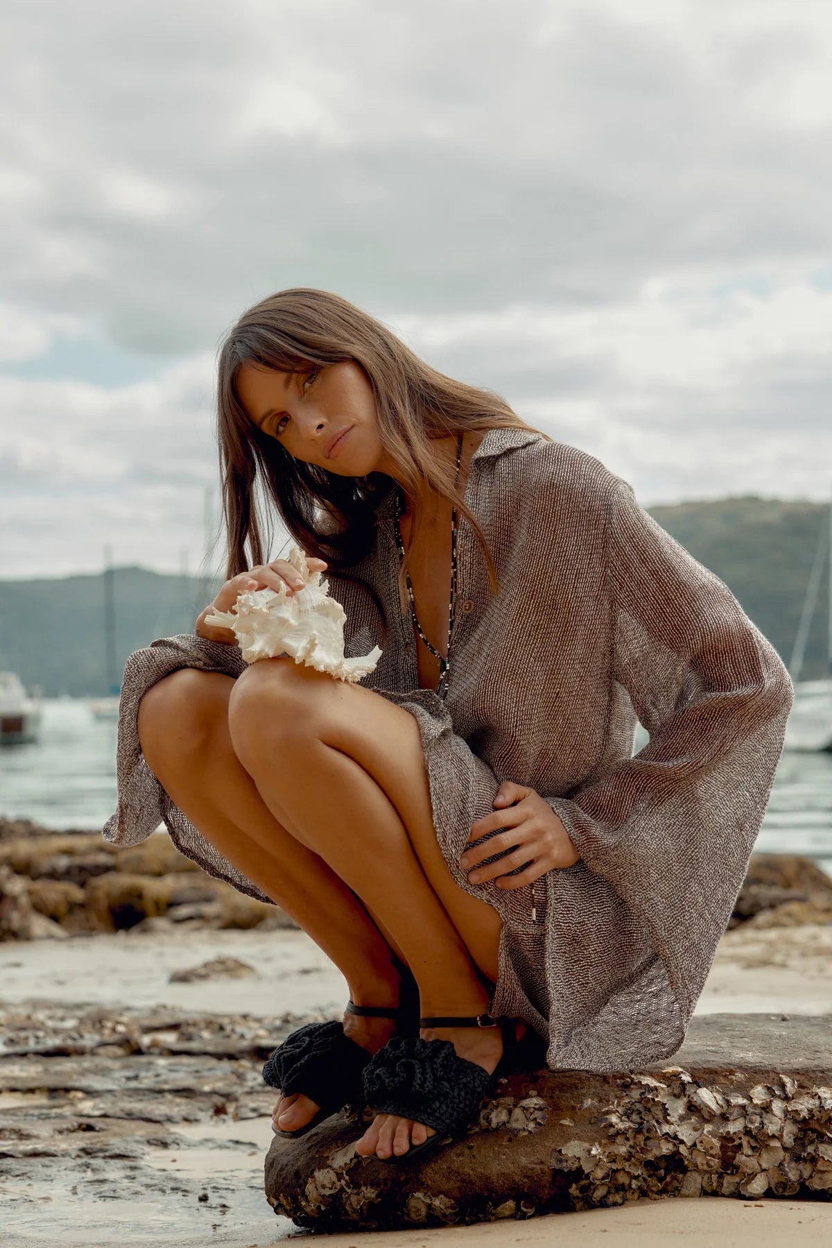 Anthea Raffia Sandal