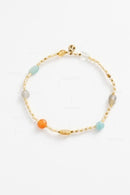 Harriette Bracelet - Aqua/Coral