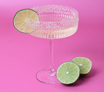 Hazel Ribbed Cocktail Coupe Glasses