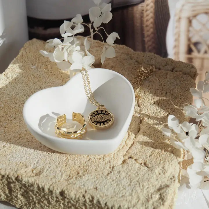 Heart Trinket Tray (Sandstone)