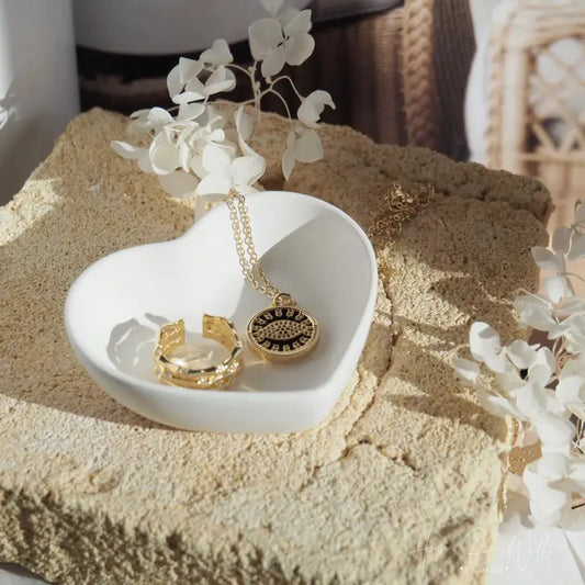 Heart Trinket Tray (Sandstone)