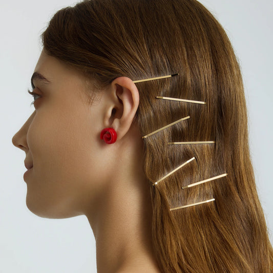 Dripping in Gold Hair Slides