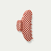 Cherry Checkers Claw Clip