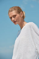 LINEN TEE - WHITE