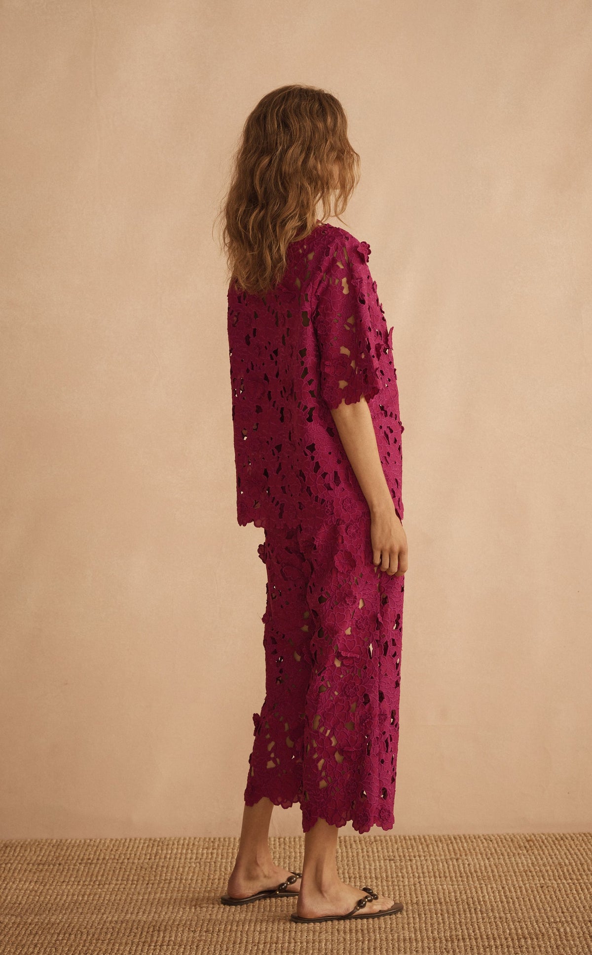 Rosaria Ornato Applique Cropped Pant (PreOrder Delivery from 5 October)