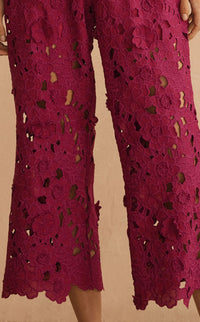 Rosaria Ornato Applique Cropped Pant (PreOrder Delivery from 5 October)