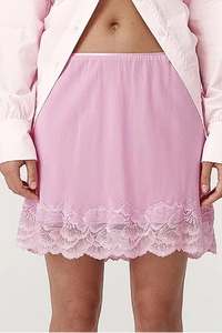 Marina Silk Mini Skirt - Orchid Pink