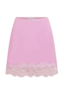 Marina Silk Mini Skirt - Orchid Pink