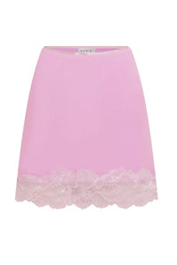 Marina Silk Mini Skirt - Orchid Pink