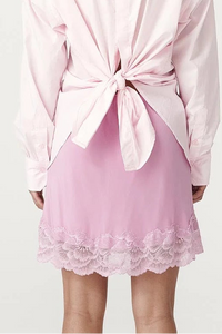 Marina Silk Mini Skirt - Orchid Pink