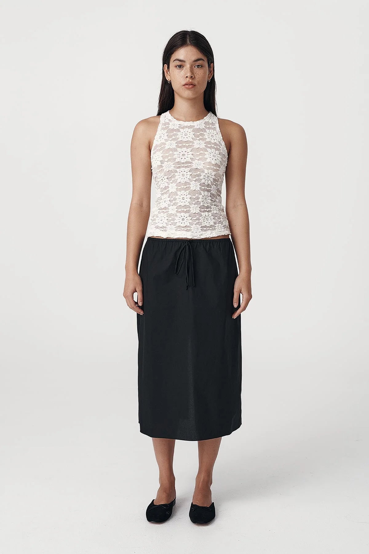 Sloane Sunflower Lace Tank