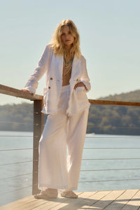 Linen Fringe Jacket