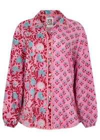 Kamala Block Print Chalm Shirt